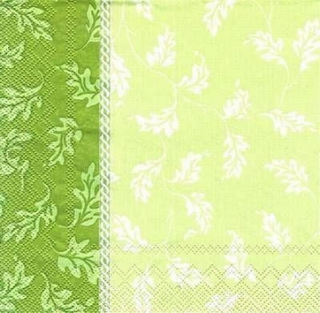 s7082 - Villa Louisa - green - Servietten - Packung - 20 Stück