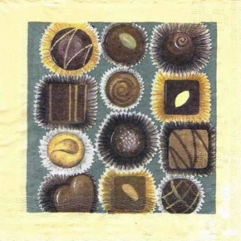 s7114 - Pralinen - Servietten - Packung - 30 Stück