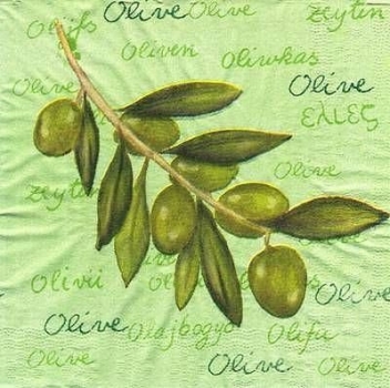 s7116 - Olive - grün - Servietten - Packung - 30 Stück