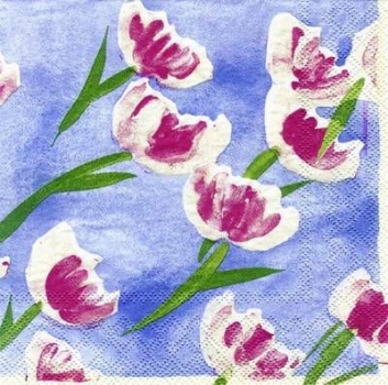 s7125 - Kortzau Tulips - Servietten - Packung - 20 Stück.