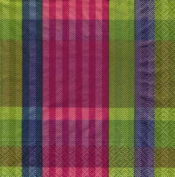 s7150 - Herringbone Plaid - Servietten - Packung - 20 Stück