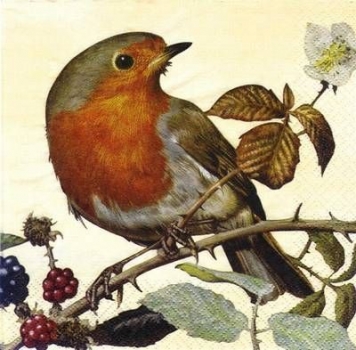 s7218 - Wild Bird - cream - Servietten  Packung - 20 Stück