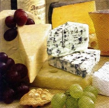 s7222 - Cheese Plate - Servietten - Packung - 20 Stück