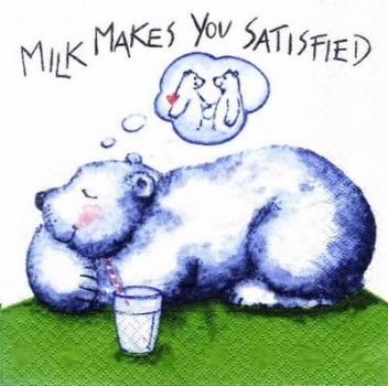 s7370 - Milk Statisfied - Servietten - Packung - 20 Stück
