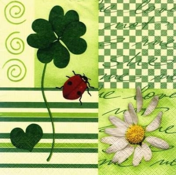 s7388 - Spring Accent - green - Servietten - Packung - 20 Stück