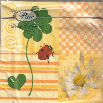 s7393 – Spring Accent – yellow – Servietten – 33 x 33 cm - Packung – 20 Stück