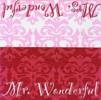 s7444 - Mrs. & Mr. Wonderful - Servietten - Packung - 20 Stück