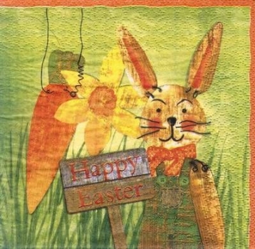 s7470 - Happy Easter - Servietten - Packung - 20 Stück.