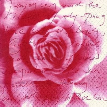 s7543 - Rose of Love - Napkins - Package - 20 pcs.