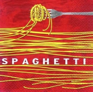 s7609 - Spaghetti - Napkins - Package - 20 pcs.