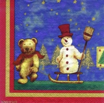 s7623 – Weihnachten – Servietten – 33 x 33 cm - Packung – 20 Stück