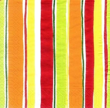 s7631 - Hot Stripe - Servietten - Packung - 20 Stück