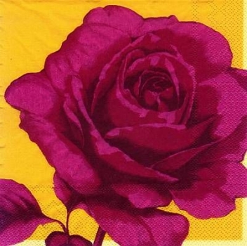 s7655 - Roaring Rose - pink - Napkins - Package - 20 pcs.