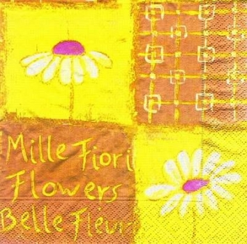 s7708 - Mille Fiori - Servietten - Packung - 20 Stück