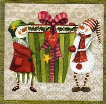 s7788 - Big Present - Servietten - Packung - 20 Stück