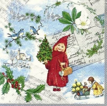 s7828 - Nostalgic Cards - silver - Servietten - Packung - 20 Stück
