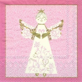 s7883 - Serafini - rose - Servietten - Packung - 20 Stück