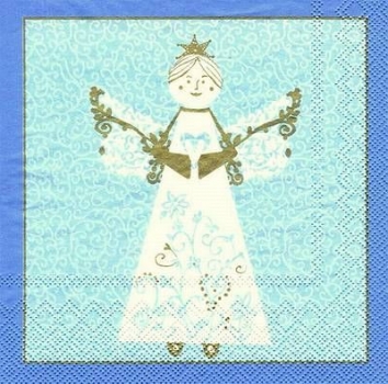 s7884 - Serafini - light blue - Servietten - Packung - 20 Stück