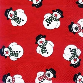 s7938 - Simply Snowmans - Servietten - Packung 20 Stück