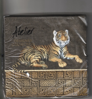 s8041 – Tiger – Servietten von ATELIER – 33 x 33 cm - Packung – 20 Stück