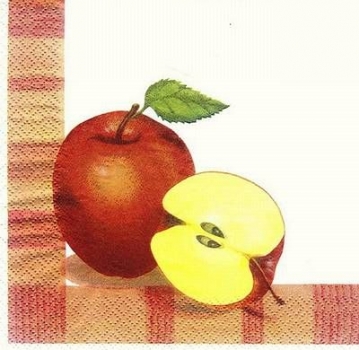 s8079 - Apfel - Servietten - Packung - 20 Stück