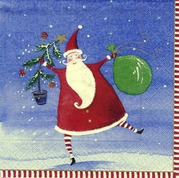 s8101 - Ho! Ho! Ho! - Servietten - Packung - 20 Stück