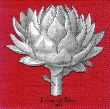 s8116 - Artichoke - red - Servietten - Packung - 20 Stück