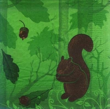 s8151 - Squirrel - green - Paket 20 Stück