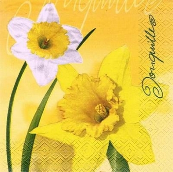 s8199 - Jonquille - Napkins - Package - 20 pcs..