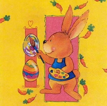 s8218 - Rabbit Artist - Servietten - Packung - 20 Stück