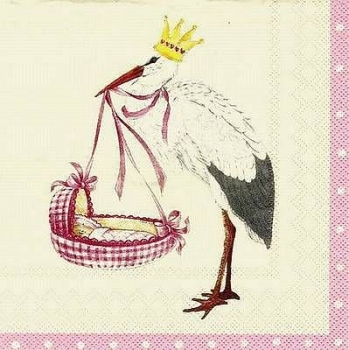 s8300 - Baby Airways - cream rose - Servietten - Packung - 20 Stück