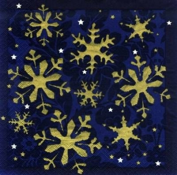 s8313 - Crystal Palace Indigo - Servietten - Packung - 20 Stück