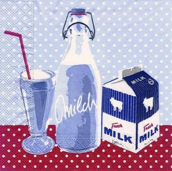 s8314 - Milk - Servietten - Packung - 20 Stück