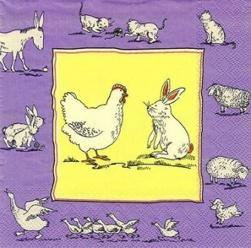 s8336 - Whats up - purple - Servietten - Packung - 20 Stück