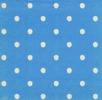 s8353 - Large Spot - light blue - Servietten - Packung - 20 Stück