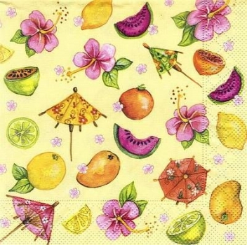 s8384 - Tropical - Servietten - Packung - 20 Stück