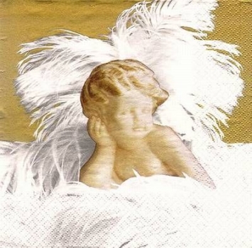 s8407 - Angelico - gold - Servietten - Packung - 20 Stück