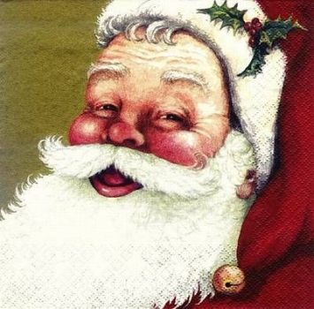 s8433 - Weihnachtsmann - Servietten - Packung - 20 Stück
