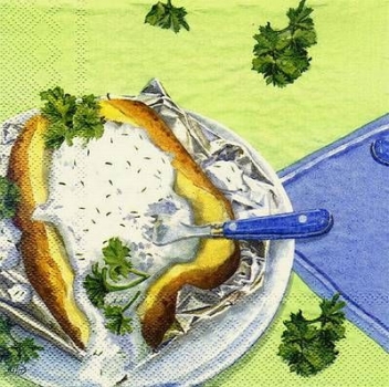 s8495 - Patate de Four - green - Servietten - Packung - 20 Stück.