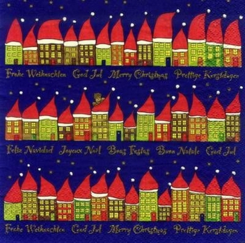 s8504 - X-Mas Häuschen - Servietten - Packung - 20 Stück