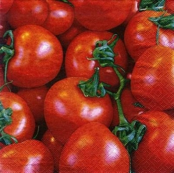 s8588 - Tomatenernte - Servietten - Packung - 20 Stück