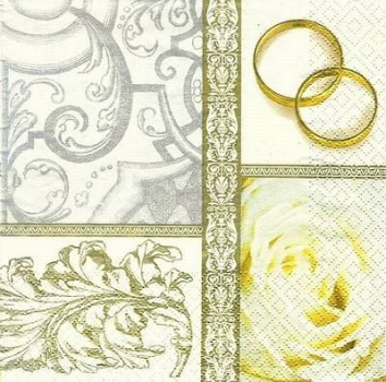 s8595 - Wedding Day - Servietten - Packung - 20 Stück