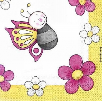 s8627 - Butterfly - Servietten - Packung - 20 Stück