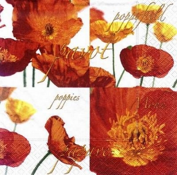 s8644 - Poppy Dream - Servietten - Packung - 20 Stück