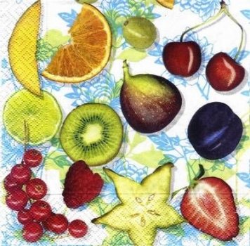 s8650 - Delcious Summer Fruit - Servietten - Packung - 20 Stück