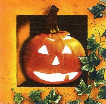 s8681 - Halloween Pumpkin - Servietten - Packung - 20 Stück