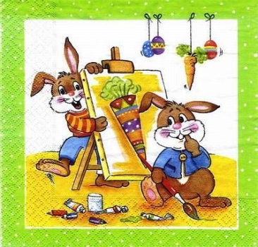 s8700 - Bunny School - Servietten - Packung - 20 Stück