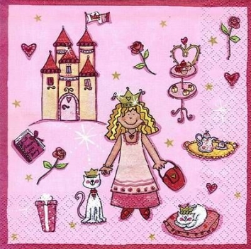 s8703 - Princess - Servietten - Packung - 20 Stück