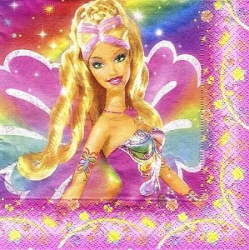 s8714 - Barbie Fairytopia - Servietten - Packung  20 Stück