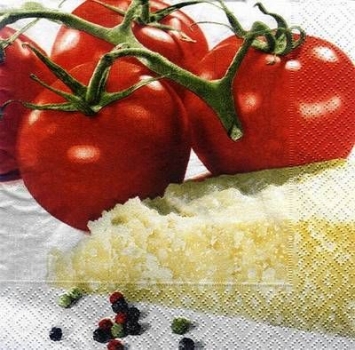 s8754 - Tomatoes & Parmesan - Napkins - Package - 20 pcs.